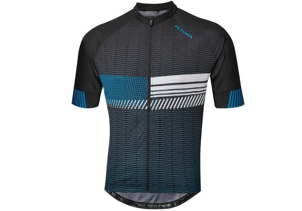 Altura Club Short Sleeve Jersey, Colour: Blue/Black, Size: S