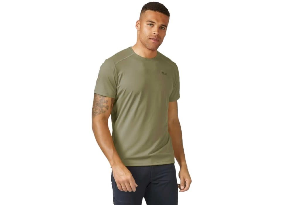 Rab Force Tee, Colour: Light Khaki, Size: M