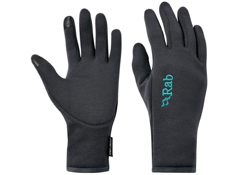 Rab Women&#39;s Power Stretch Contact Glove, Colour: Beluga, Size: M