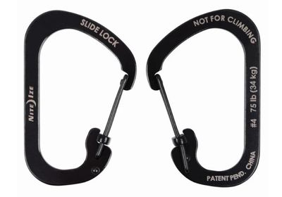 Nite Ize SlideLock Carabiner #4, Colour: Black