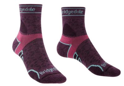 Bridgedale Women&#39;s Trail Run Ultra Light T2 Merino Sport 3/4 Crew