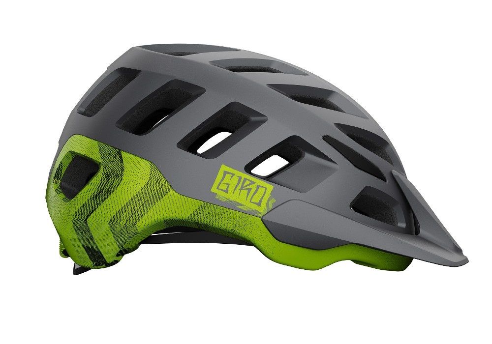 Giro Radix MTB Helmet, Colour: Mat Metallic Black/Anodized Lime, Size: L 59-63cm