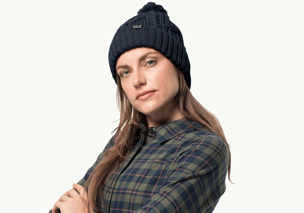 Jack Wolfskin Pom pom Beanie, Colour: Night Blue
