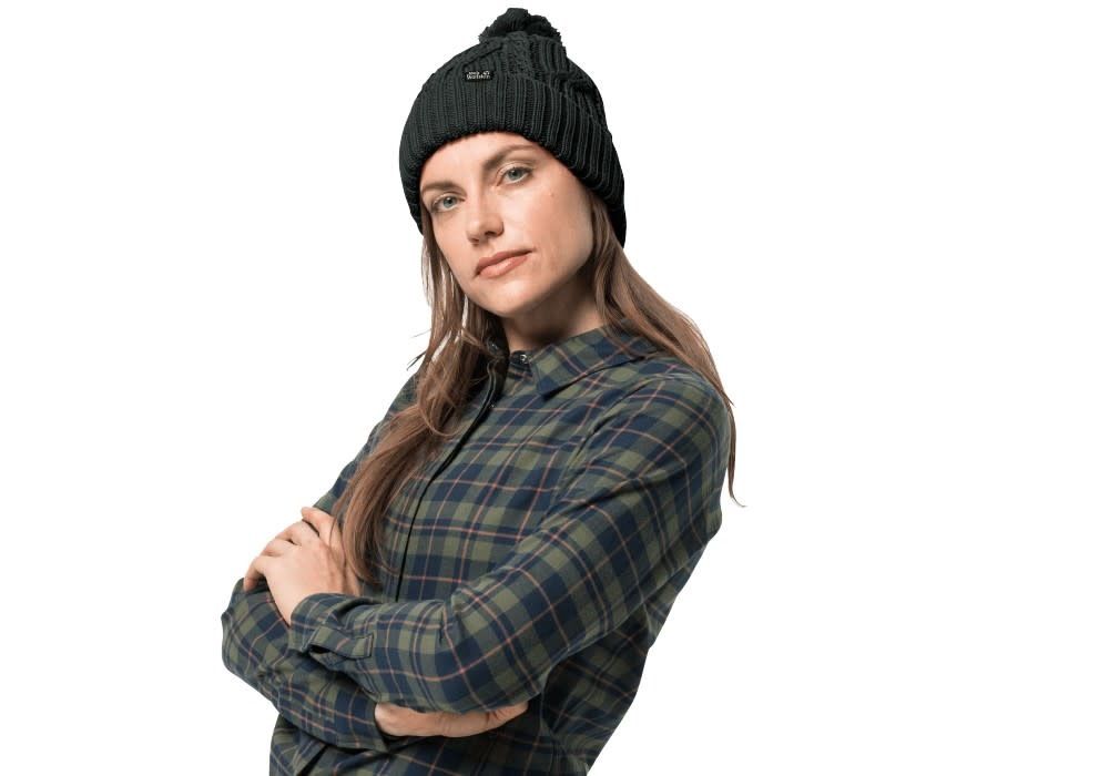 Jack Wolfskin Stormlock Pompom Beanie, Colour: Black