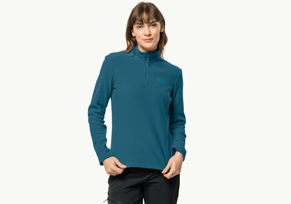 Jack Wolfskin Women&#39;s Taunus Half-Zip, Colour: Blue Coral, Size: L