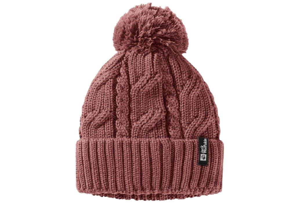 Jack Wolfskin Pompom Beanie, Colour: Apple Butter