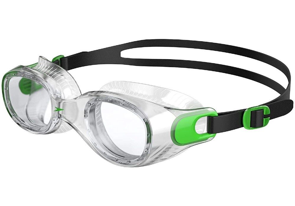 Speedo Futura Classic Swimming Goggles, Colour: Green/Clear