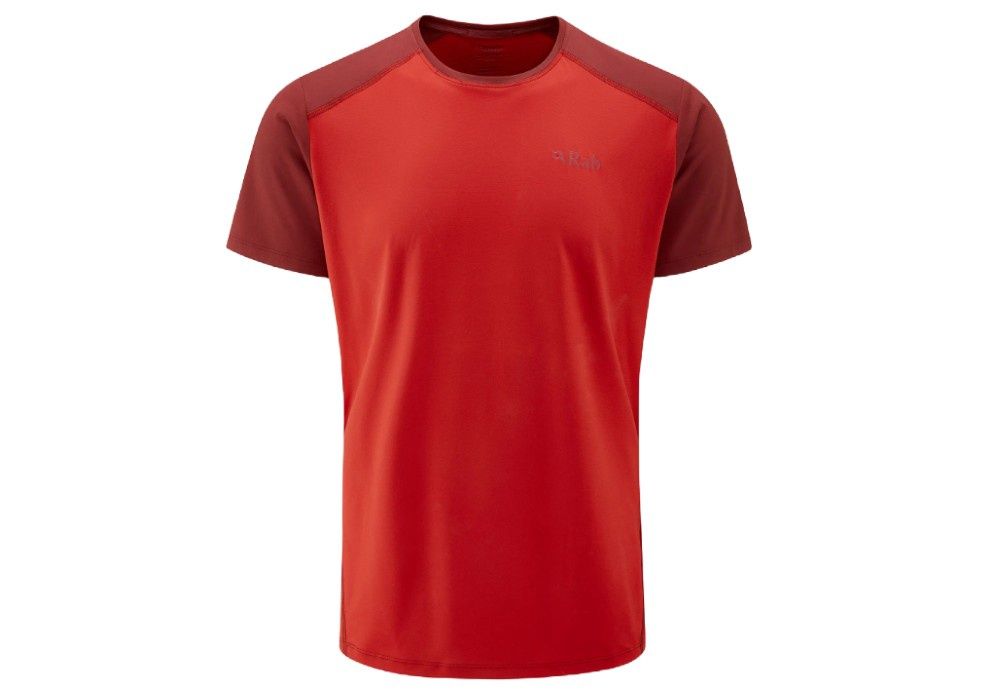 Rab Force Tee, Colour: Ascent Red/Oxblood Red, Size: M
