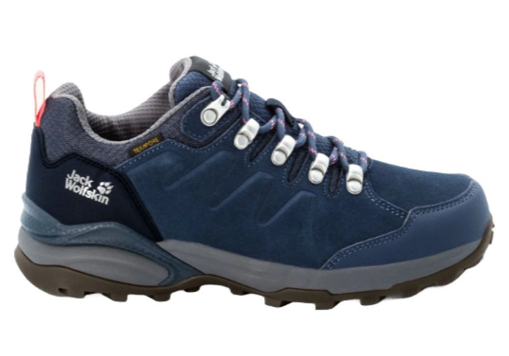 Jack Wolfskin Women&#39;s Refugio Texapore Shoe, Colour: Dark Blue/Grey, Size: UK 7/EU 40.5