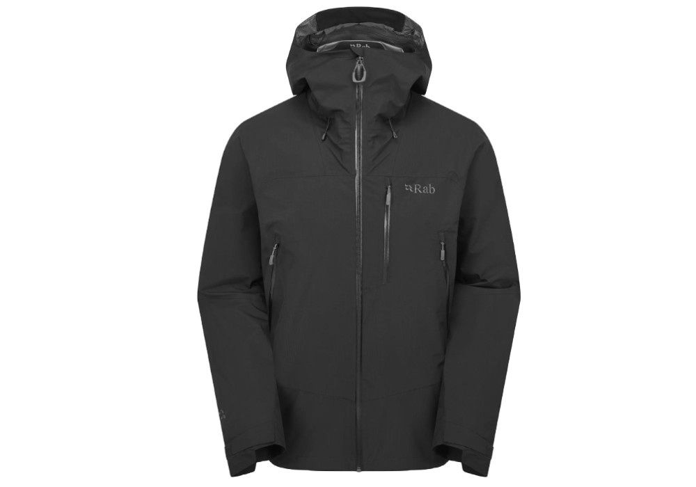 Rab Downpour Mountain Waterproof Jacket, Size: M, Colour: Black