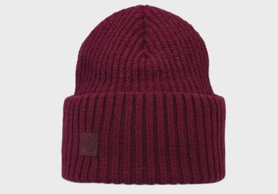 Buff Knitted Cuffed Beanie Rutger Garnet