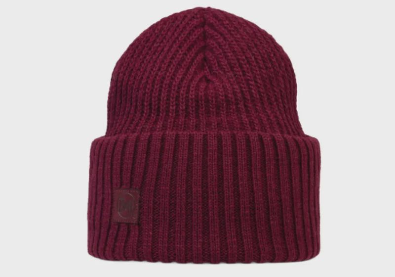 Buff Knitted Cuffed Beanie Rutger Garnet
