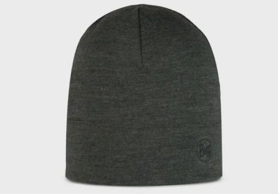 Buff Merino Midweight Beanie Solid Bark