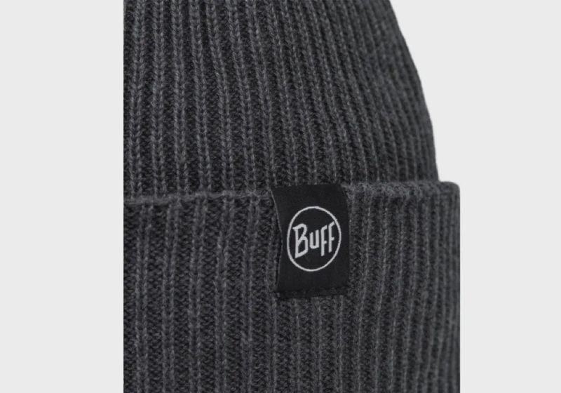 Buff Knitted Beanie Renvi Pom-Pom