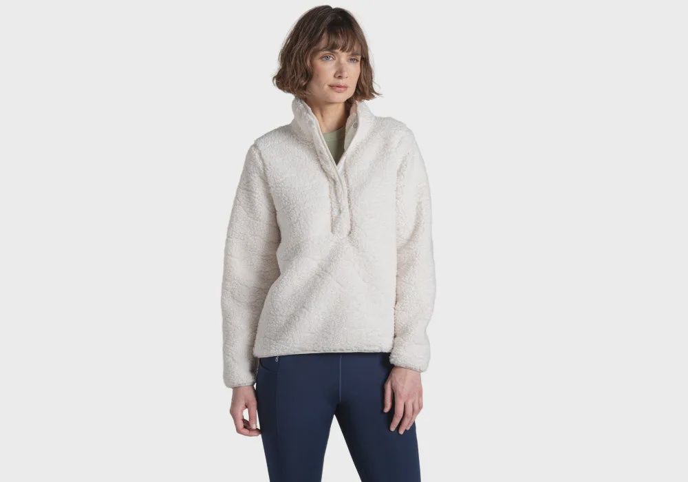 Craghoppers Women&#39;s Massey Overhead Fleece, Colour: Ecru Landscape, Size: 8