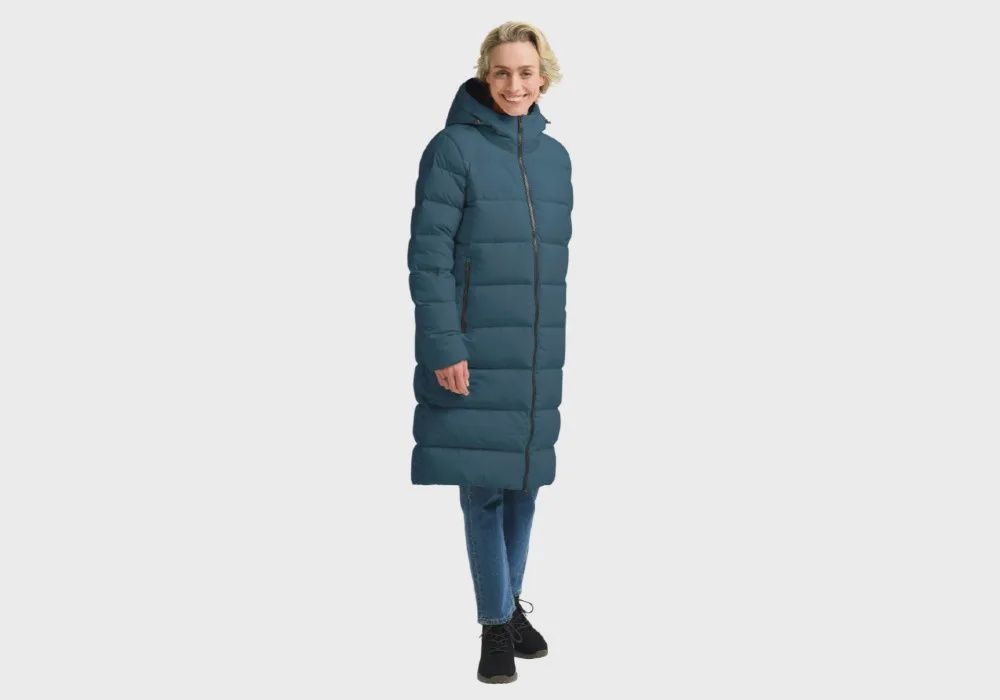 Jack Wolfskin Women&#39;s Frozen Palace Coat, Colour: Aluminium Blue, Size: S