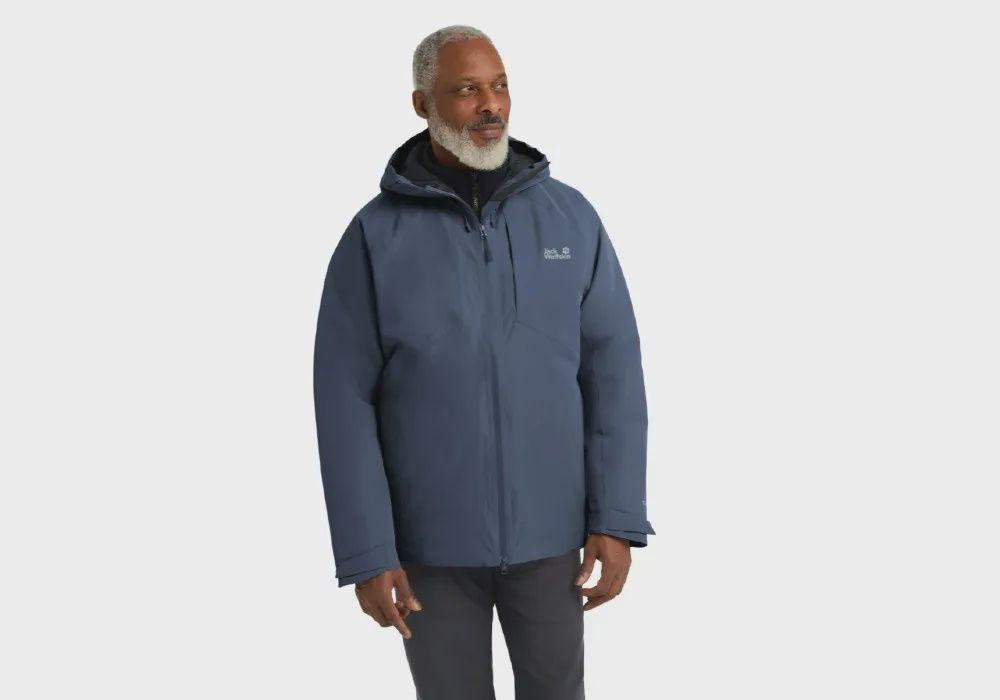 Jack Wolfskin Icecape 2L Down Jacket, Colour: Midnight Sky, Size: M