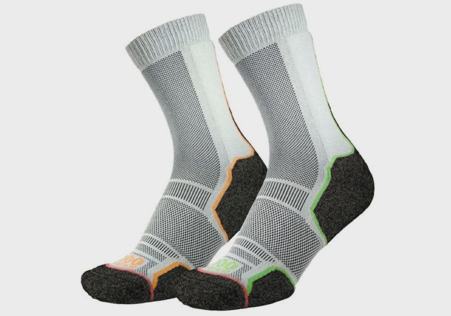 1000 Mile Trek Sock Twin Pack, Colour: White, Size: M UK 6-8.5