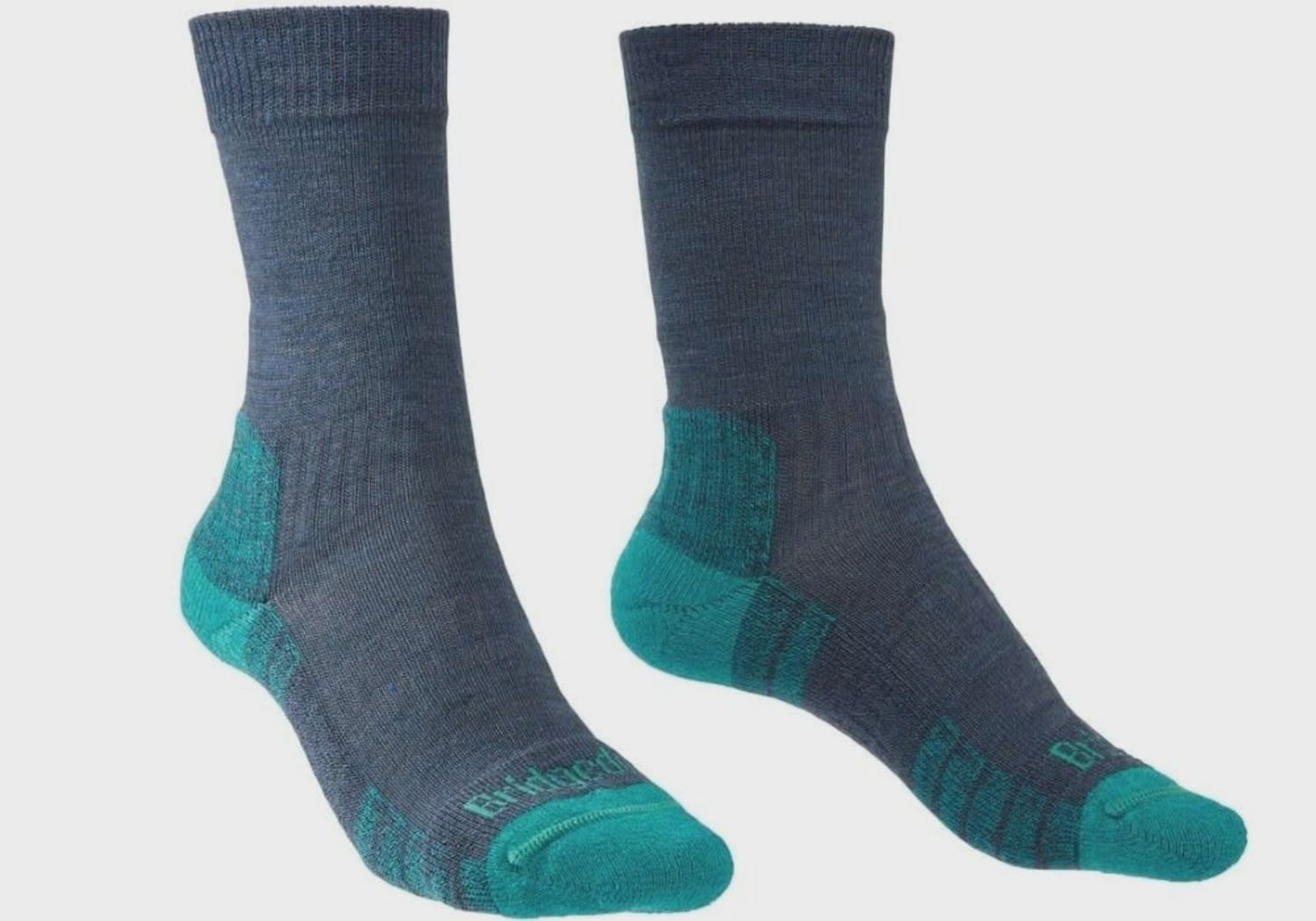Bridgedale Women's Hike Lightweight Merino Performance Boot Sock, Colour: Denim, Size: M UK 5-6.5