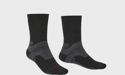 Bridgedale Mens Wool Fusion Trekker Socks 2pk Black XL 12+