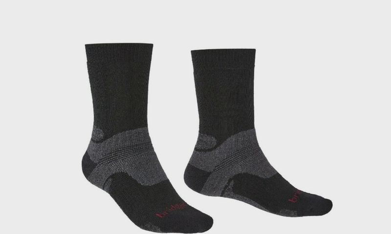 Bridgedale Mens Wool Fusion Trekker Socks 2pk Black XL 12+