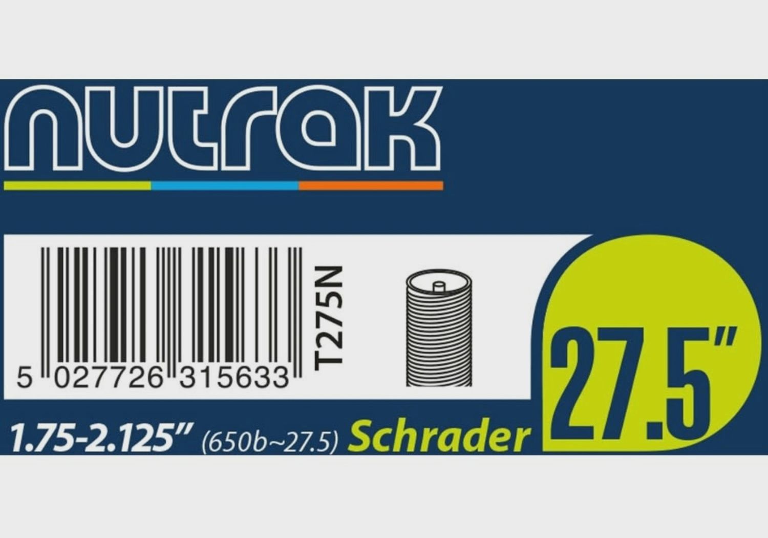 Nutrak Inner Tube 27.5 x 1.75-2.125 Schrader