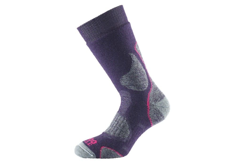 1000 Mile Women's 3 Season Walk Sock, Colour: Purple, Size: S UK 3-5.5