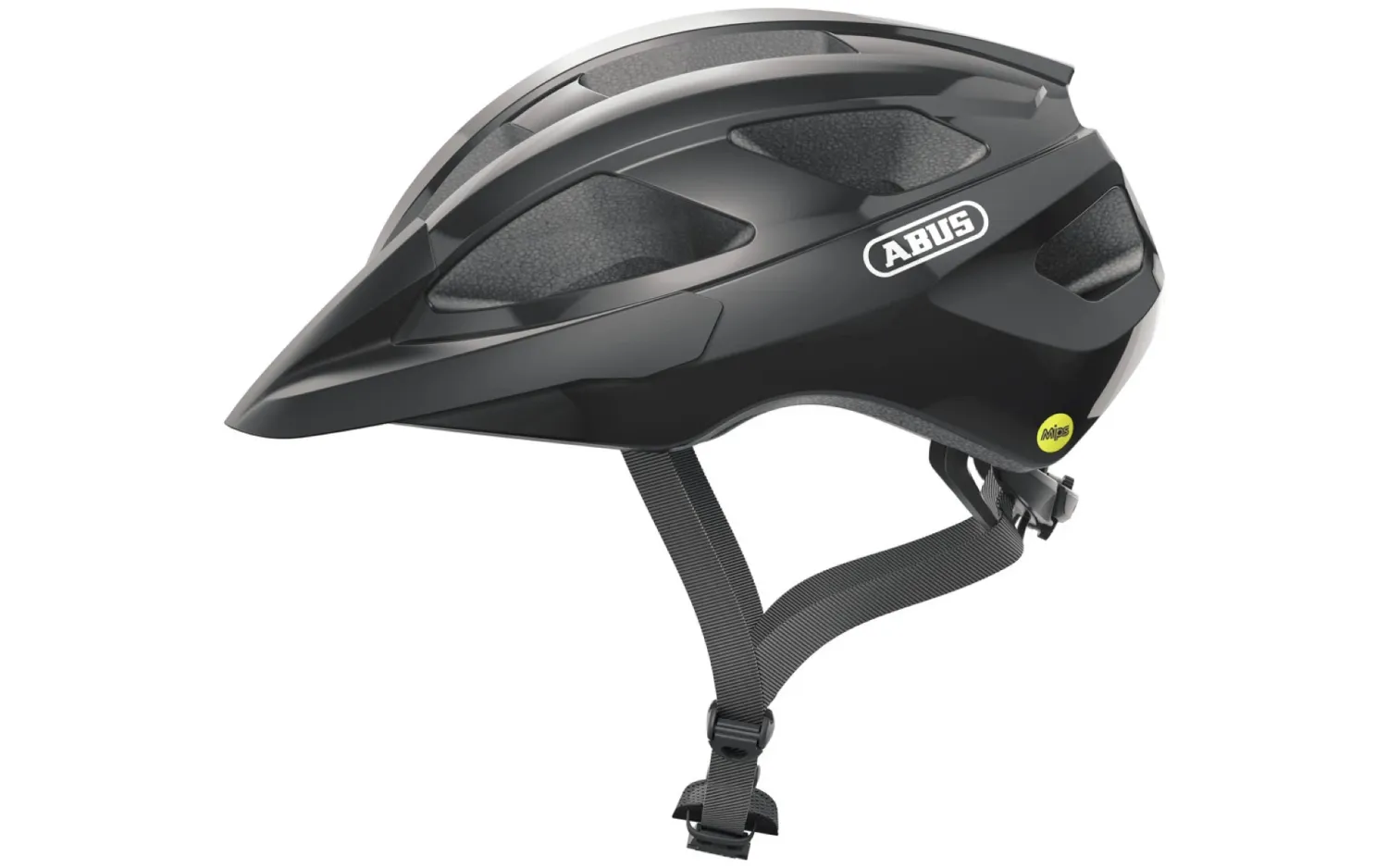 Abus Macator MIPS Road Helmet, Colour: Shiny Black, Size: M 52-58cm