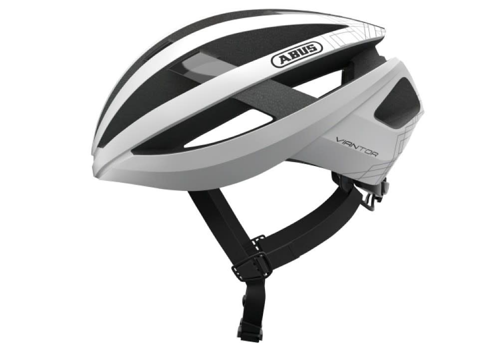 Abus Viantor Road Helmet, Colour: White, Size: L 58-62cm