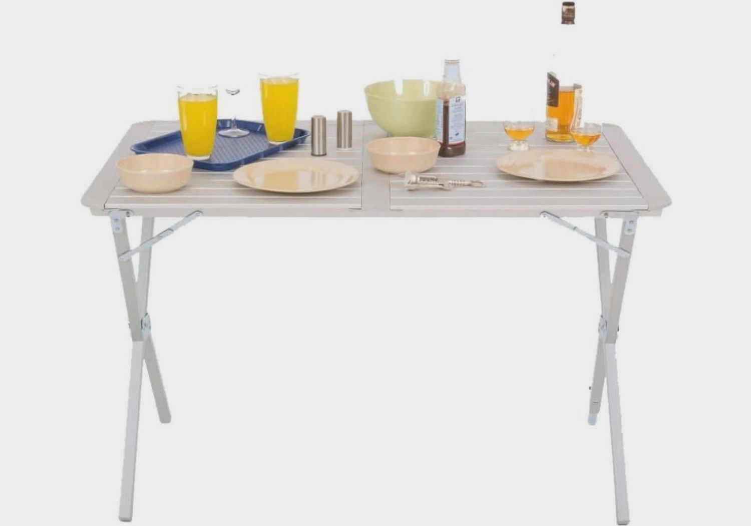 Highlander Aluminium Slat Folding Table Large