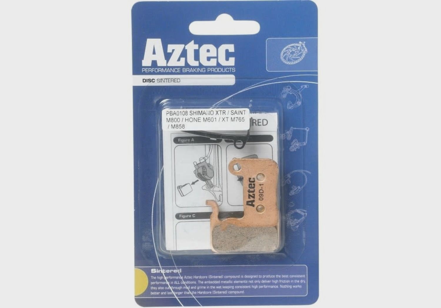 Aztec Organic Disc Pads Shimano XTR M765/ LX M858