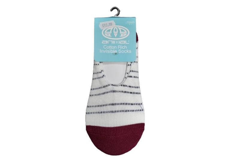 Animal Cotton Rich Invisible Socks UK 4-7