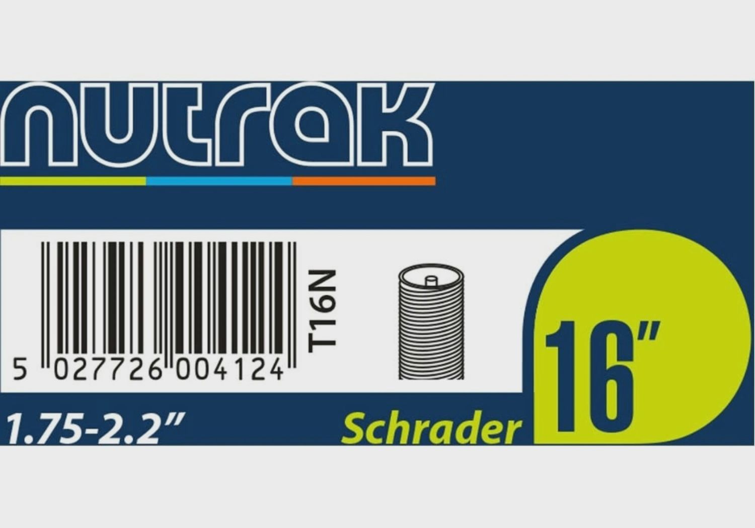 Nutrak Inner Tube 16 x 1.75-2.20 Schrader