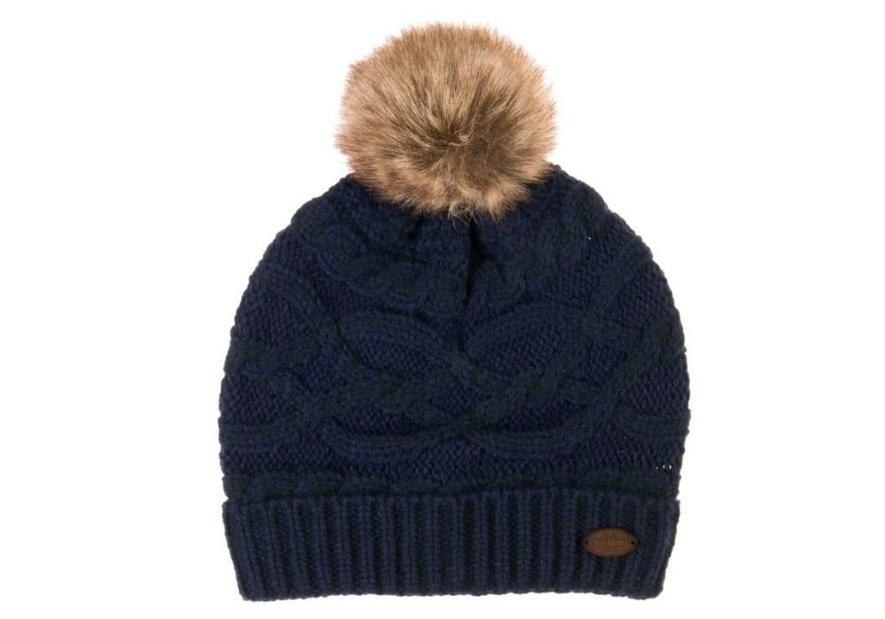 Animal Becki Knitted Beanie, Color: Indigo Blue