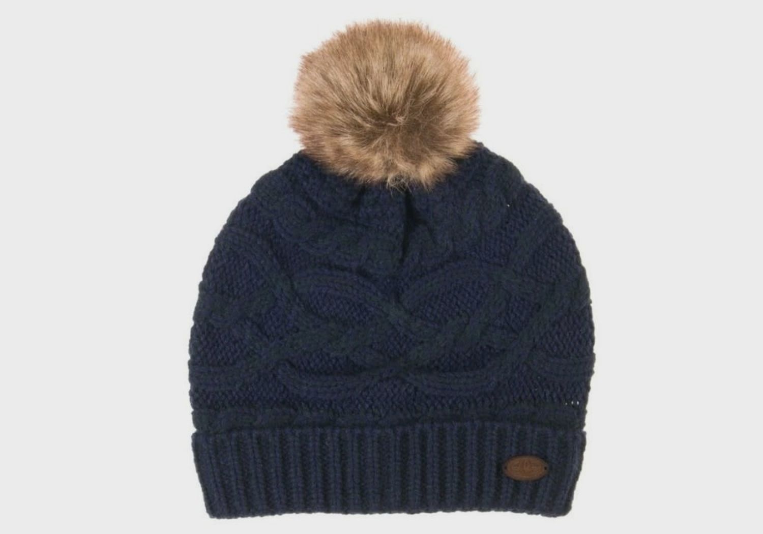 Animal Becki Knitted Beanie, Colour: Indigo Blue