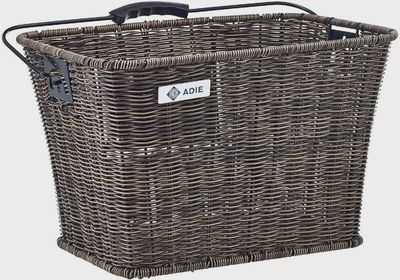 Adie Rattan Oval Basket with Q/R