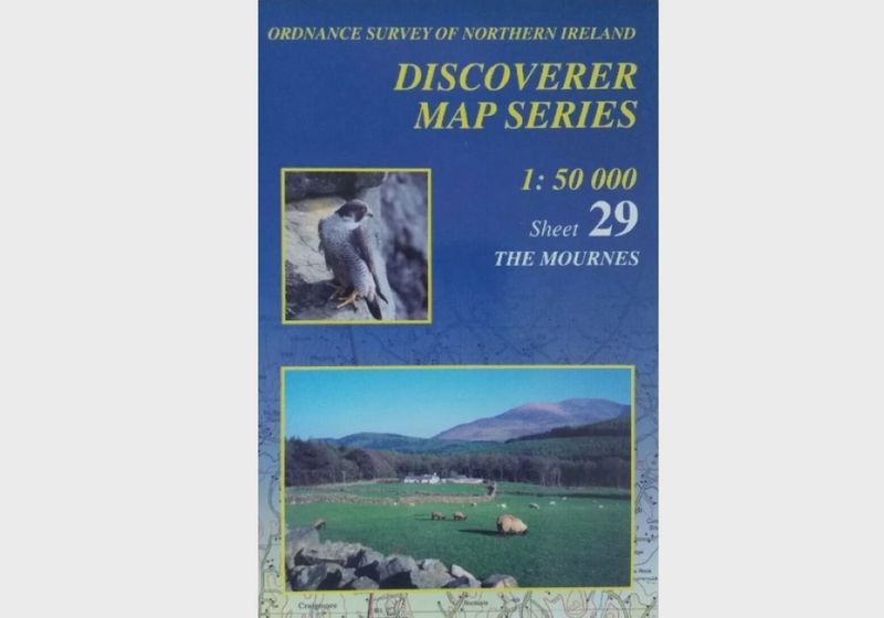 OS Discoverer Series Map The Mournes 1:50 000 Waterproof