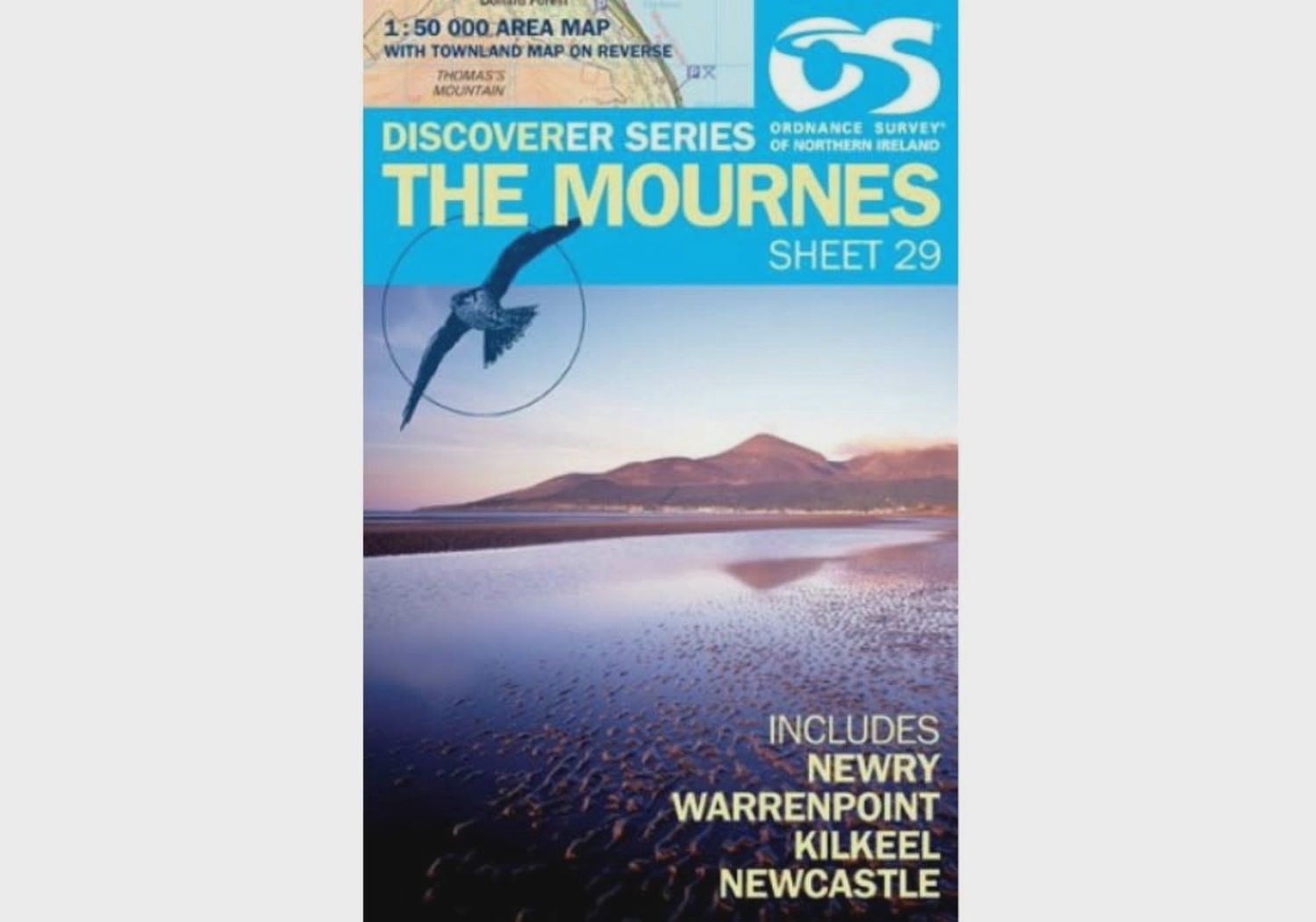 OS Discoverer Series Map The Mournes  1:50 000 Sheet 29