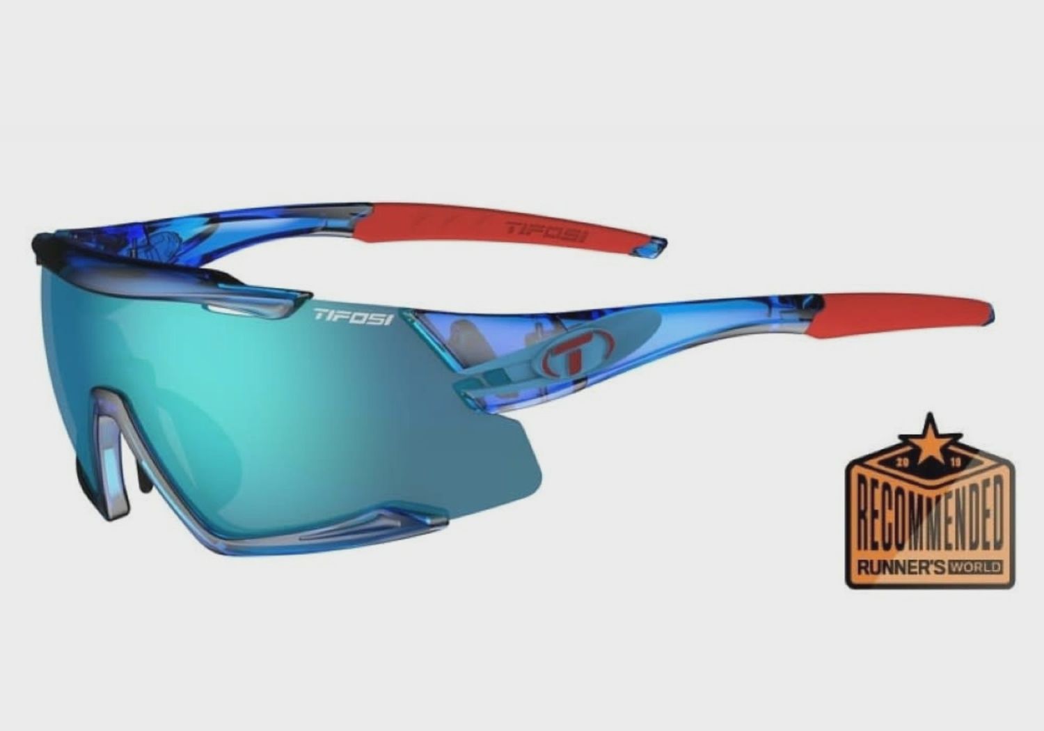 Tifosi Aethon Interchangeable Glasses, Colour: Crystal Blue