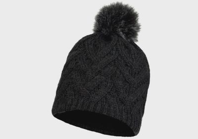 Buff Knitted &amp; Fleece Hat Caryn Graphite