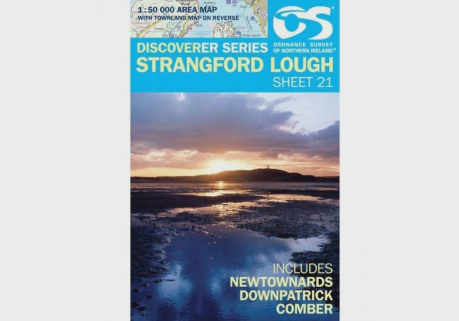 OS Discoverer Series  Map Strangford Lough 1:50 000 Sheet 21