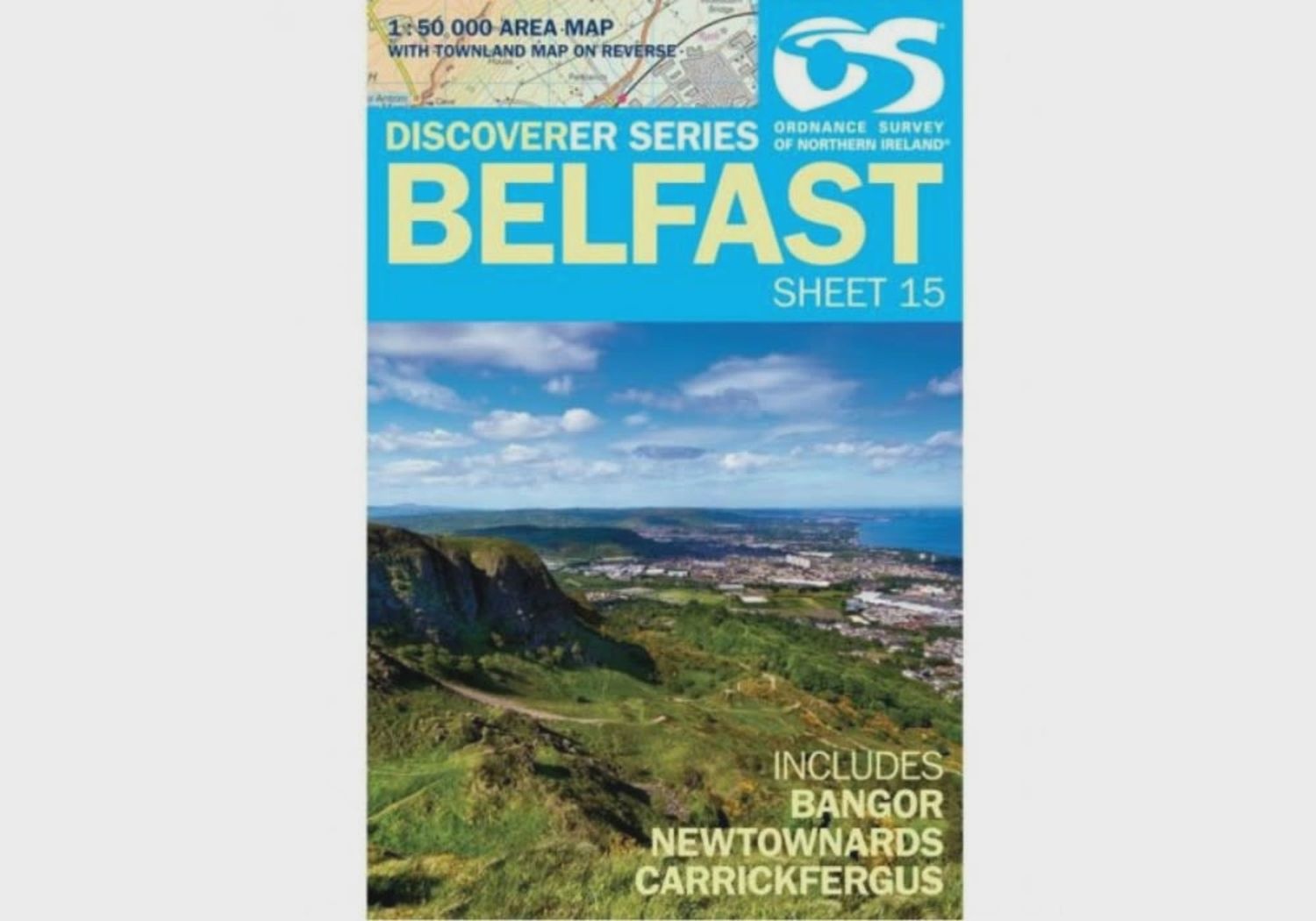 OS Discoverer Series Map Belfast 1:50 000 Sheet 15