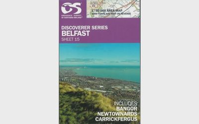OS Discoverer Series Map Belfast 1:50 000 Sheet 15
