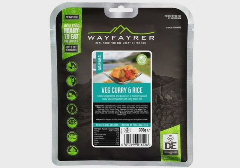 Wayfayrer Foods Vegetable Curry &amp; Rice