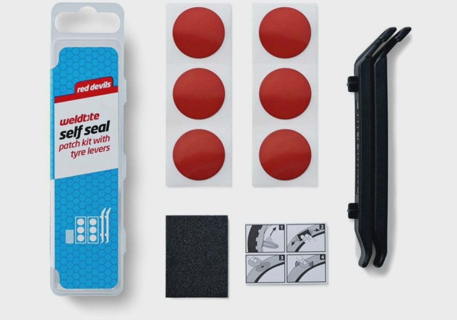 Weldtite Self Seal Patch Kit with Levers