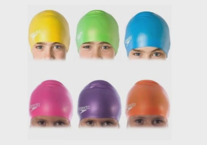 Speedo Plain Junior Moulded Silicone Cap