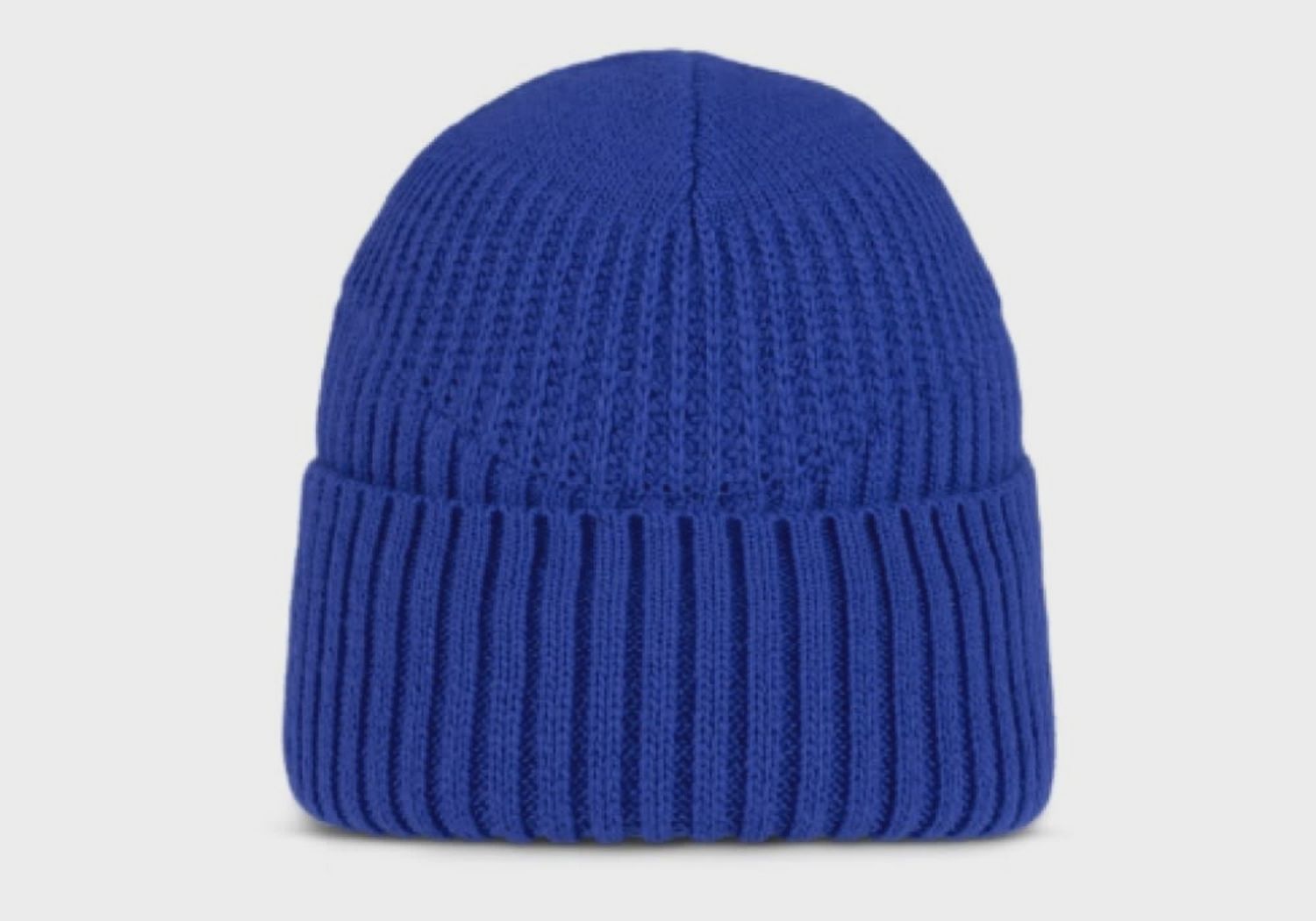 Buff Renso Knitted &amp; Fleece Beanie, Colour: Cobalt