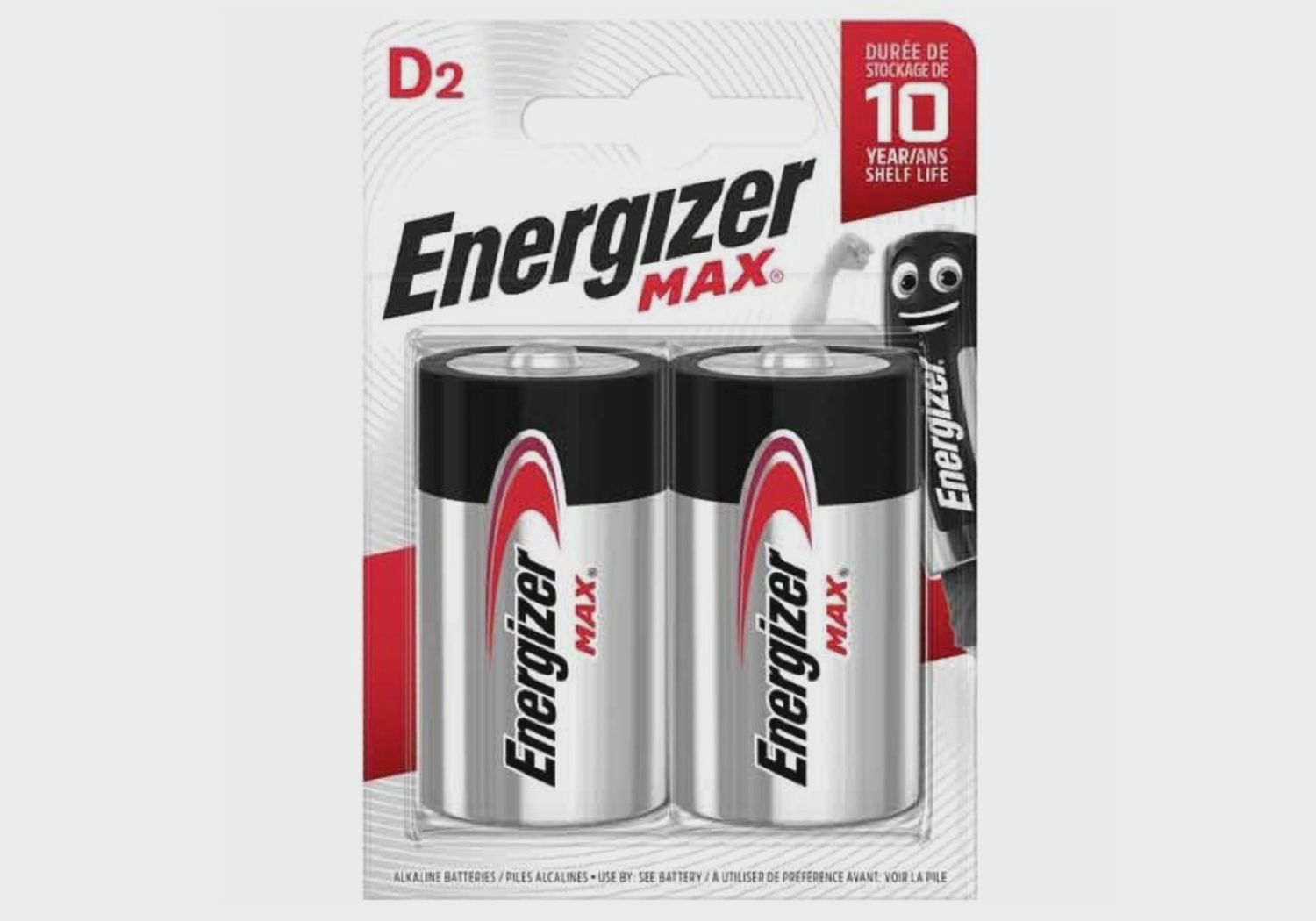 Energizer D Batteries 2Pk