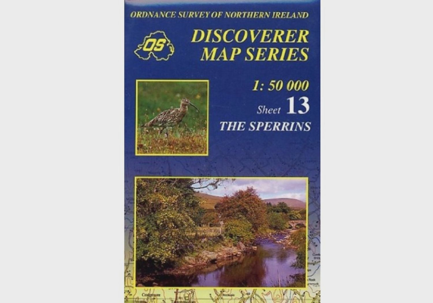 OS Discoverer Series Map The  Sperrins 1:50 000 Waterproof Sheet 13
