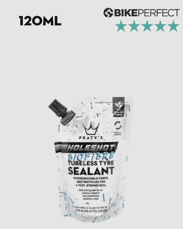 Peaty's Holeshot BioFibre Tubeless Tyre Sealant